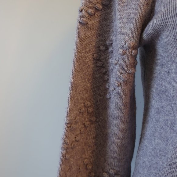 Womens Splendid Lavender Cotton Wool Cashmere Blend Popcorn Sleeve Sweater S * - Picture 4 of 9